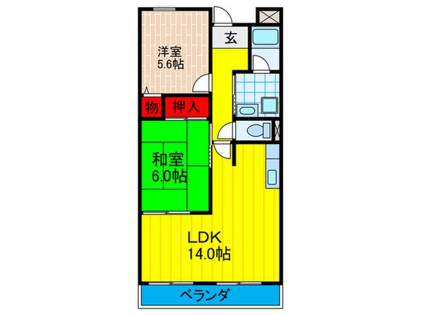 フレアコ－ト・コスモの物件間取画像